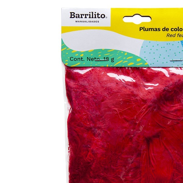 PLUMAS BARRILITO ROJO F142R BOLSA C18GR.